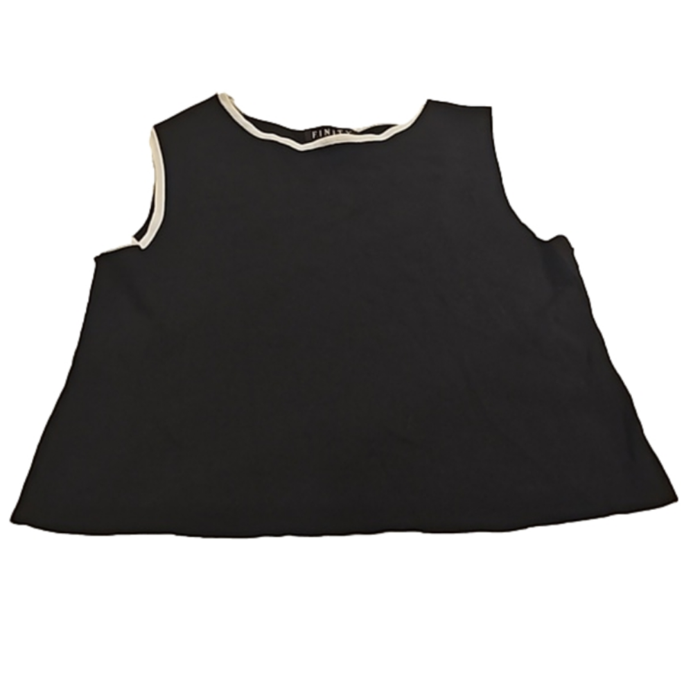 Finity black tank with white trim womans large